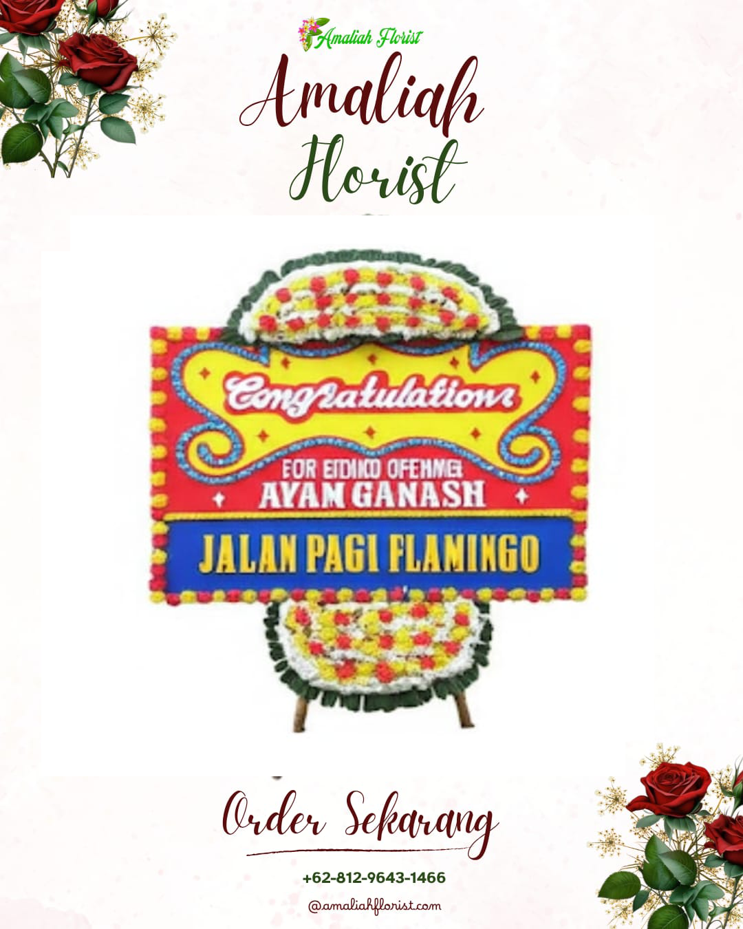 Sewa Papan Bunga Cinambo